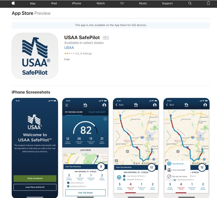 USAA Driving App