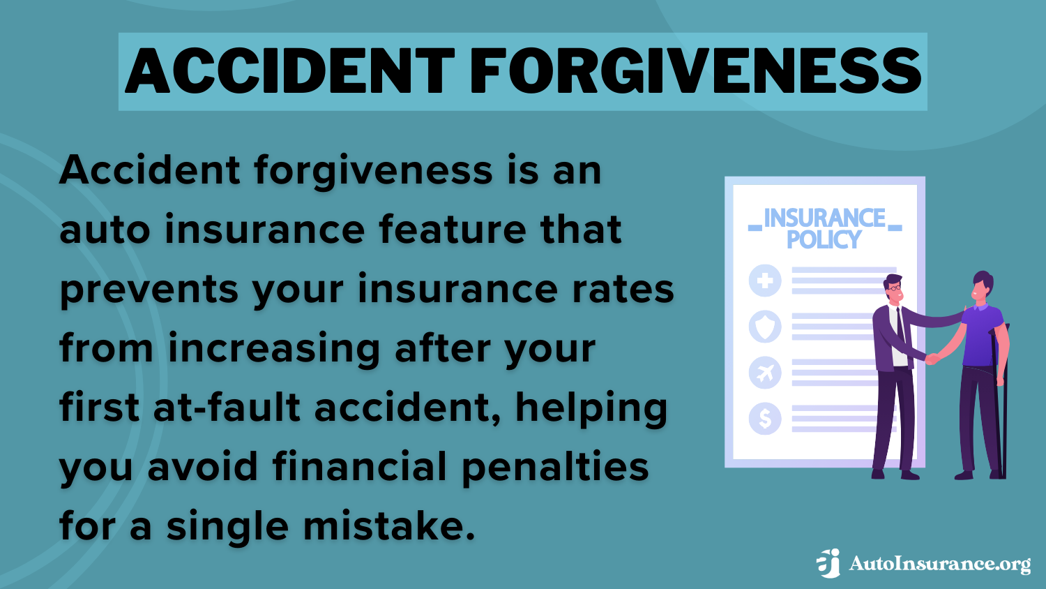 Vanishing Deductible: Accident Forgiveness Definition Card