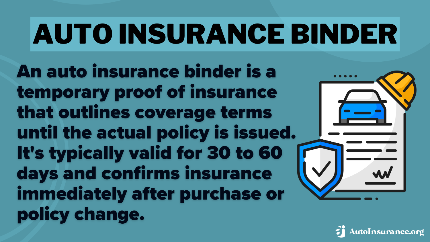 Auto Insurance Binder