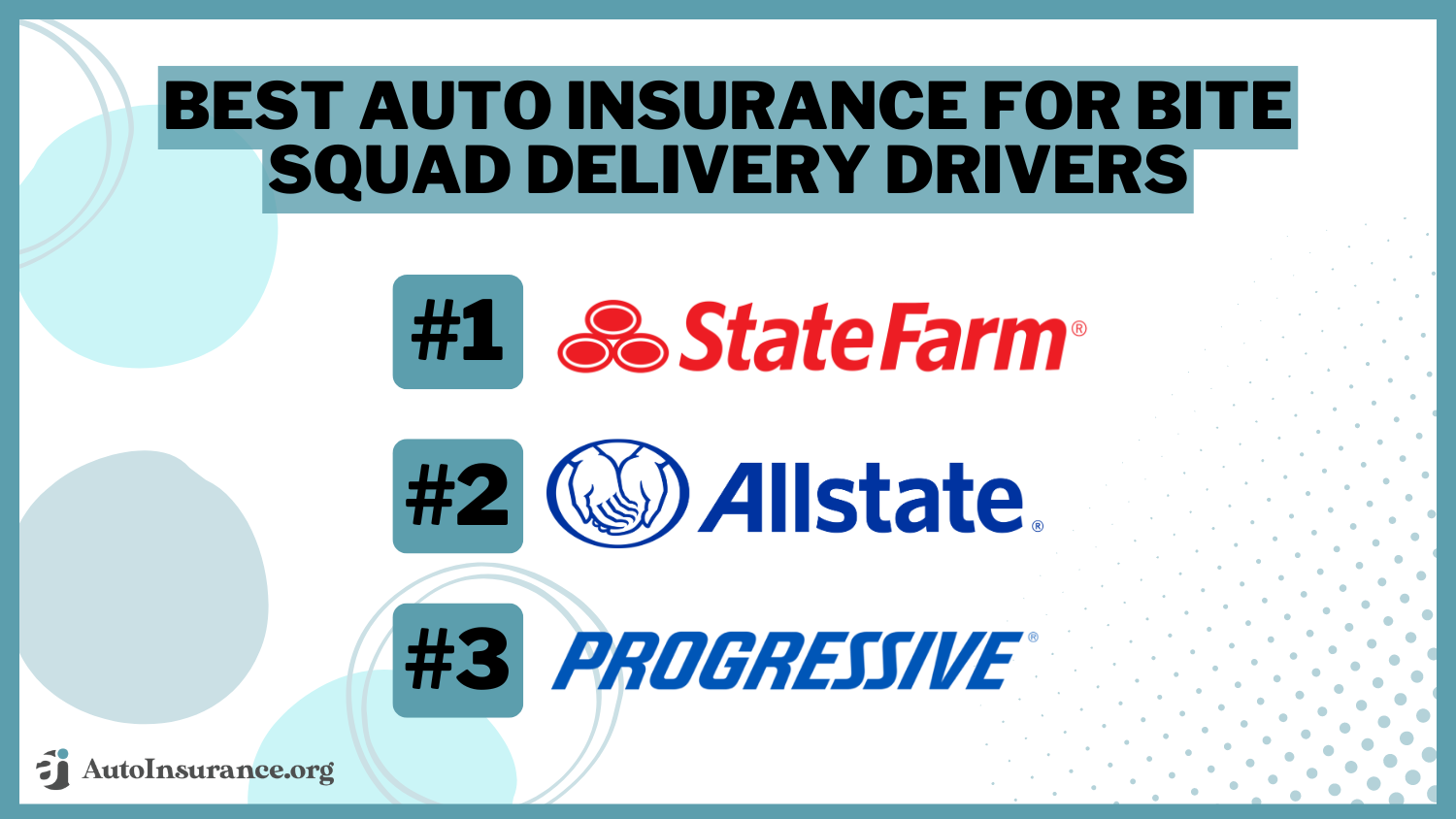 Best Auto Insurance for Bite Squad Delivery Drivers in 2024 (Find the Top 10 Companies Here)