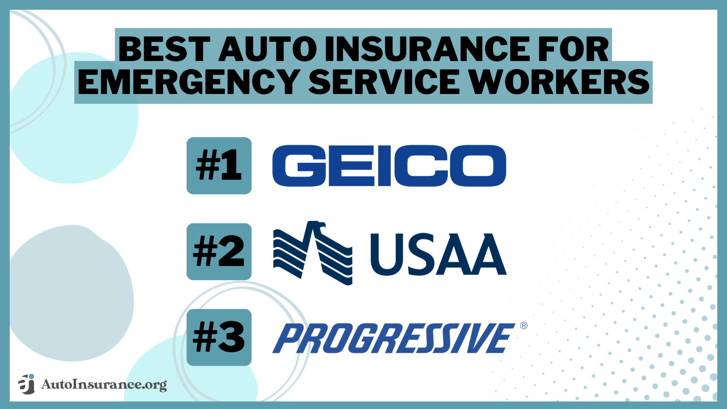 Best Auto Insurance for Emergency Service Workers