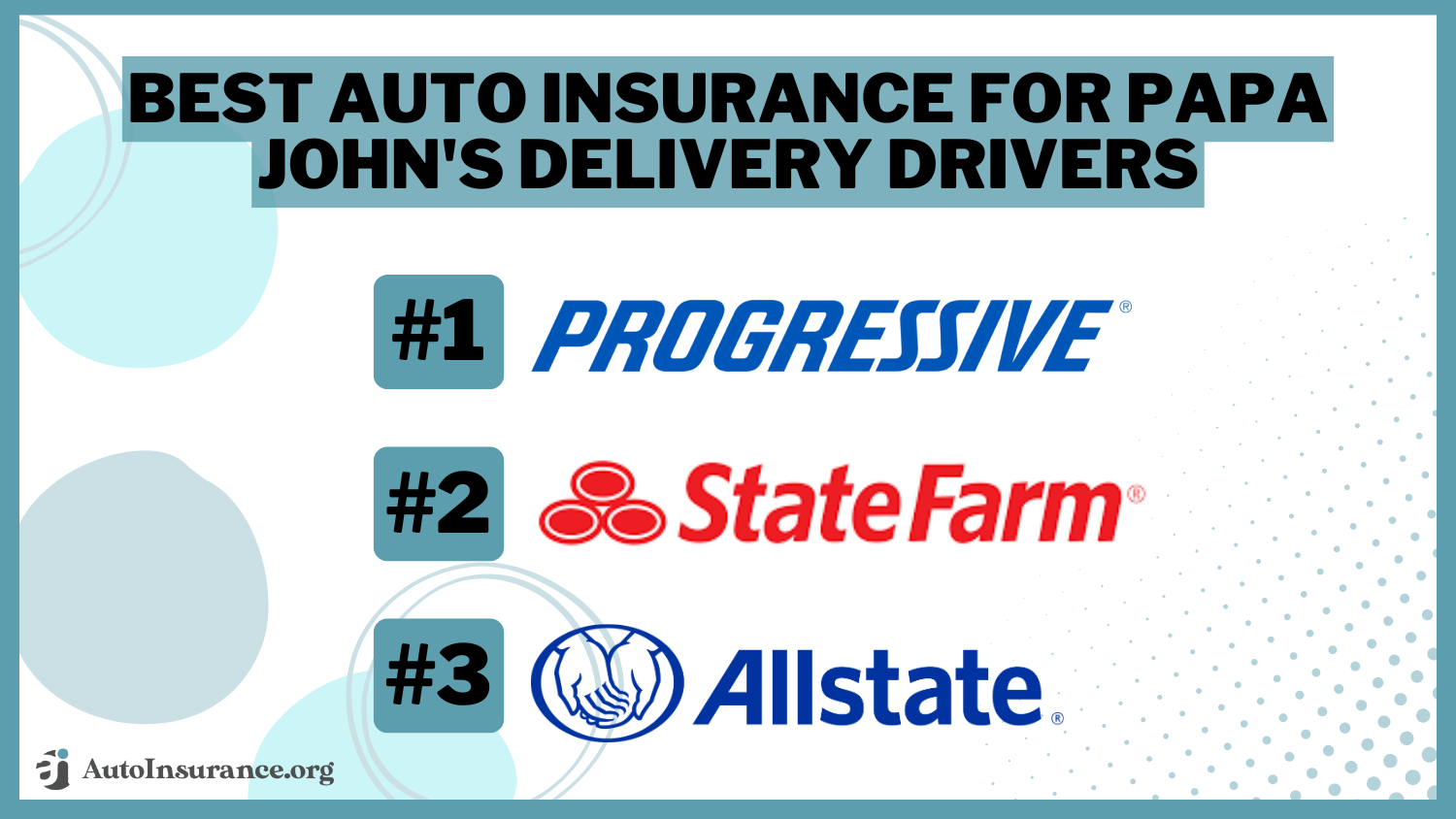 Best Auto Insurance for Papa John’s Delivery Drivers in 2024 (Top 10 Companies Ranked)