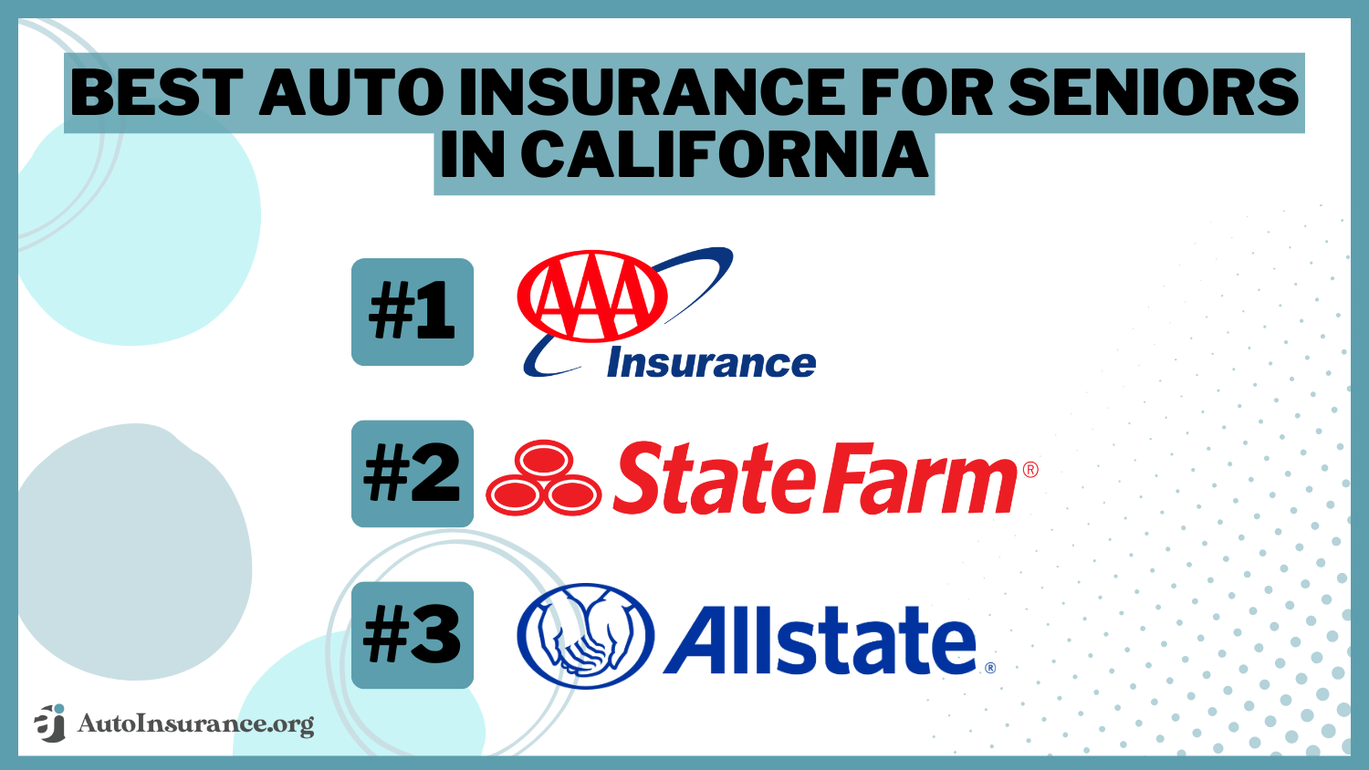 AAA, State Farm, Allstate: Best Auto Insurance for Seniors in California