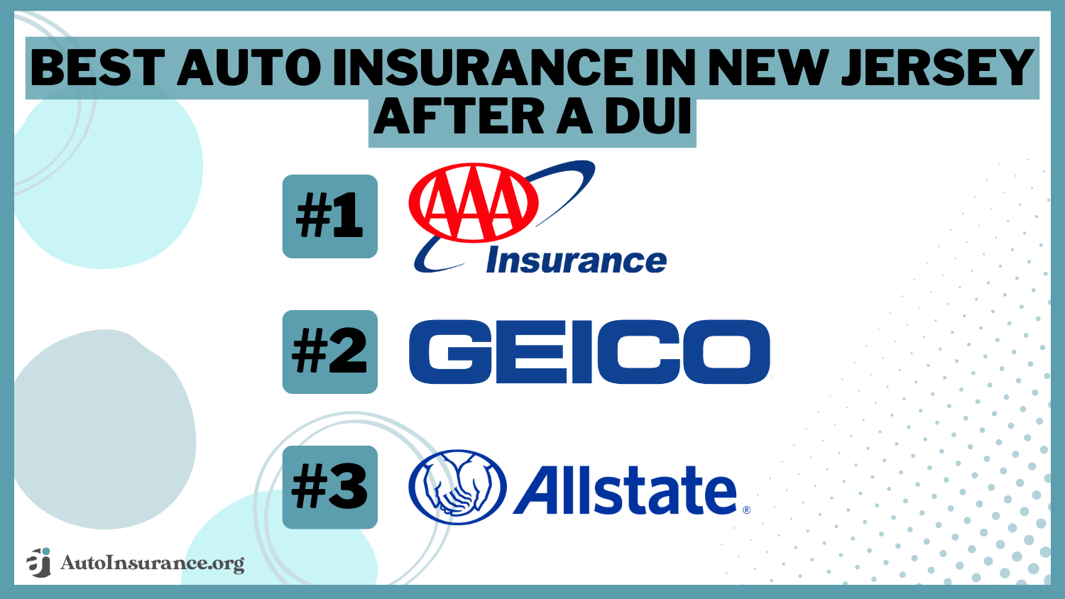 Best Auto Insurance After a DUI in New Jersey (Top 10 Companies Ranked for 2024)