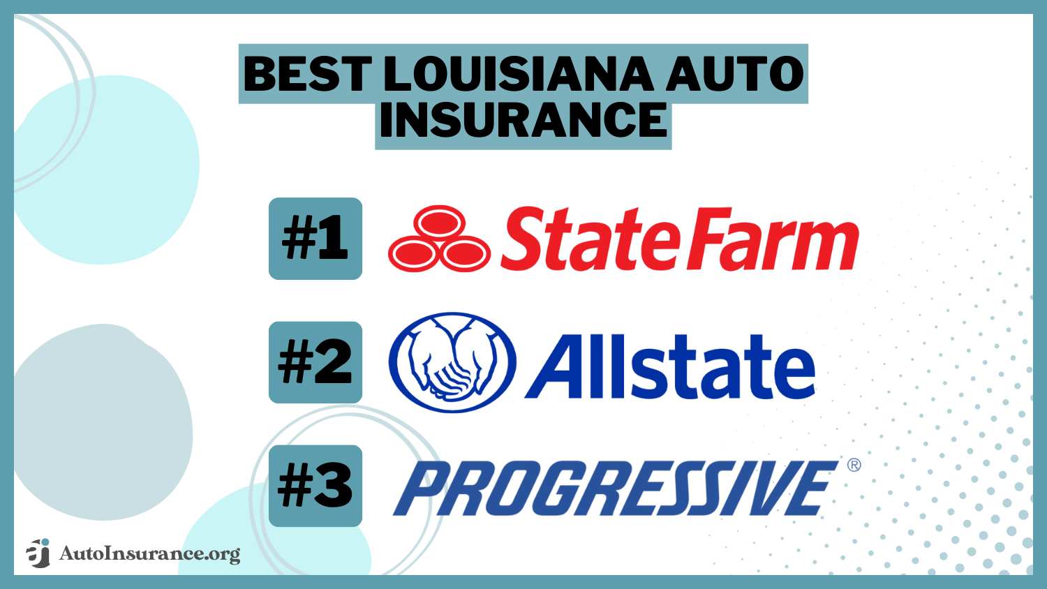 Best Louisiana Auto Insurance: State Farm, Allstate, Progressive