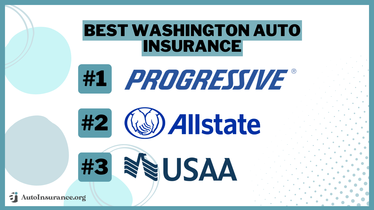 Best Washington Auto Insurance: Progressive, Allstate, USAA