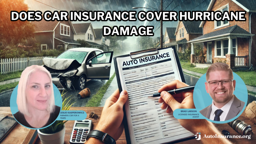 Does auto insurance cover hurricane damage?