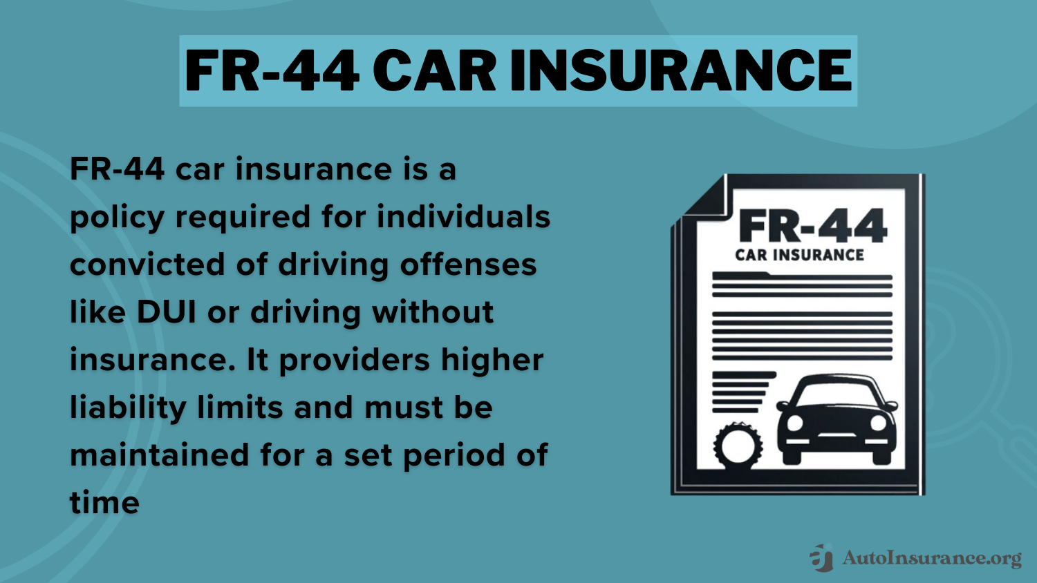 FR-44 Car Insurance: Best Auto Insurance After a DUI in Florida