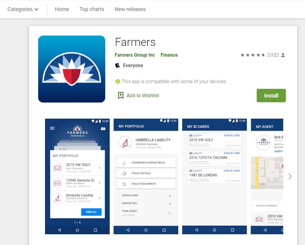 Farmers mobile app google store