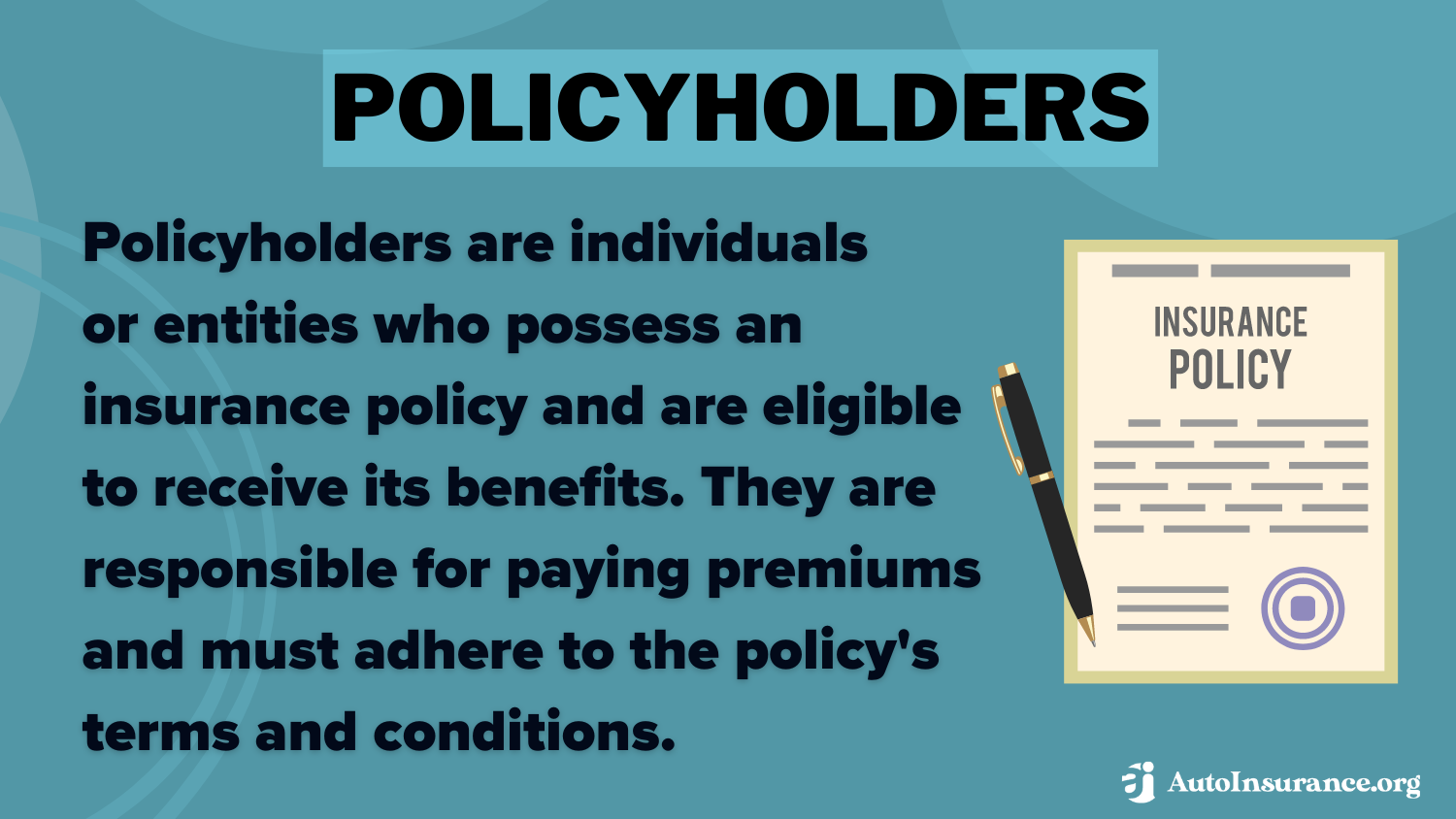 Policyholders Definition Card: Tri-State auto insurance review