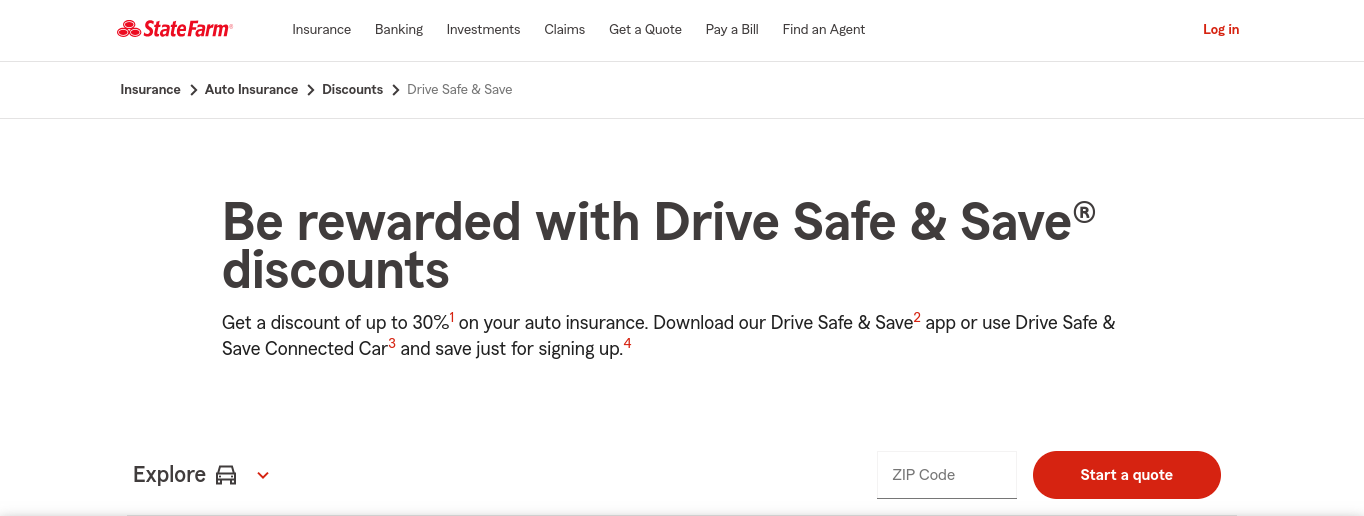 cheap auto insurance for high-risk drivers in California: state farm drive safe and save