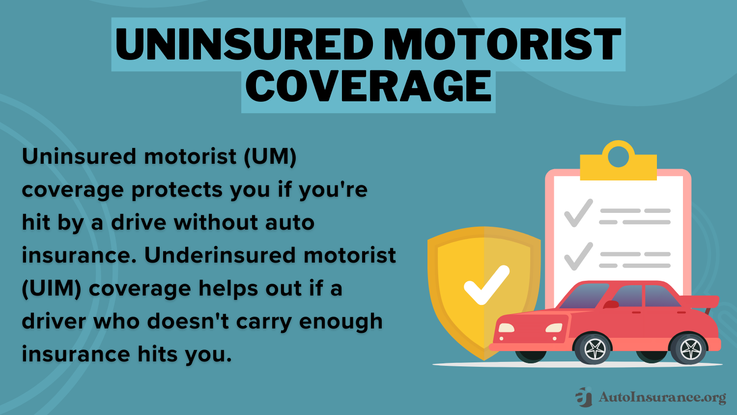 Uninsured Motorist Property Damage (UMPD) Coverage: Uninsured Motorist Coverage Definition Card