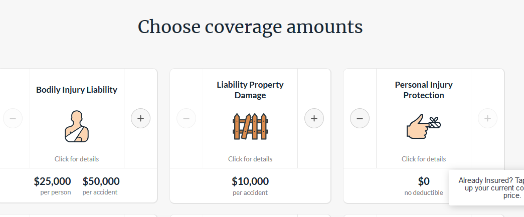 Tri-State Auto Insurance Website Online Quote Liability Coverage Limits