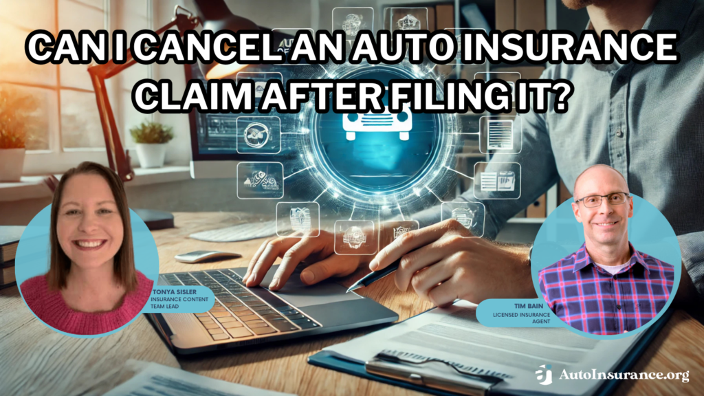 can I cancel an auto insurance claim after filing it?