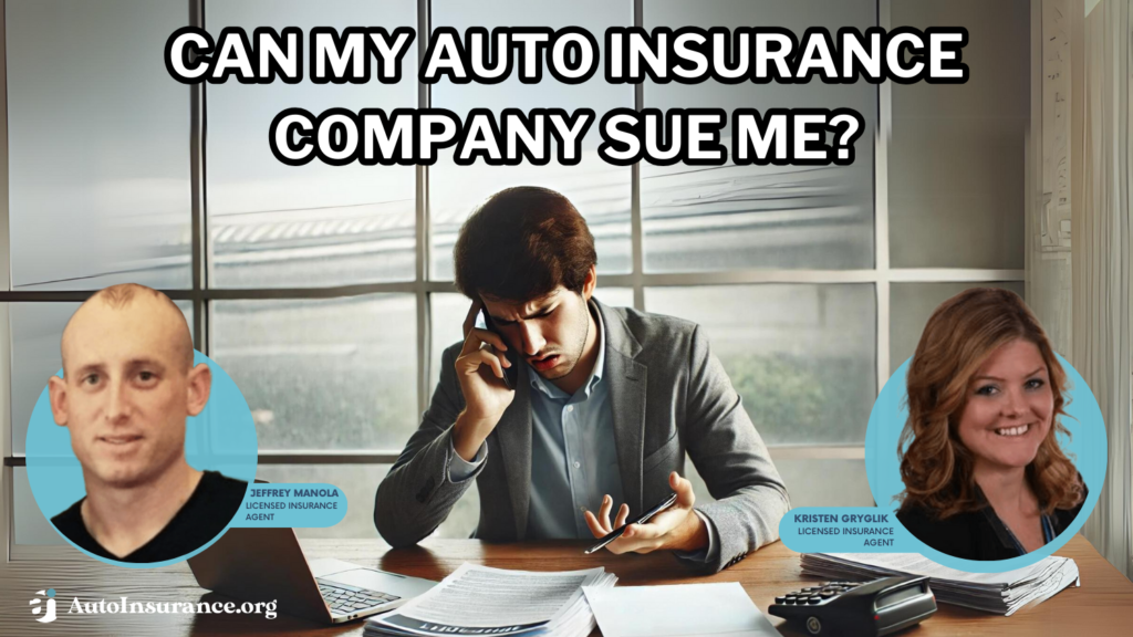 can my auto insurance company sue me?