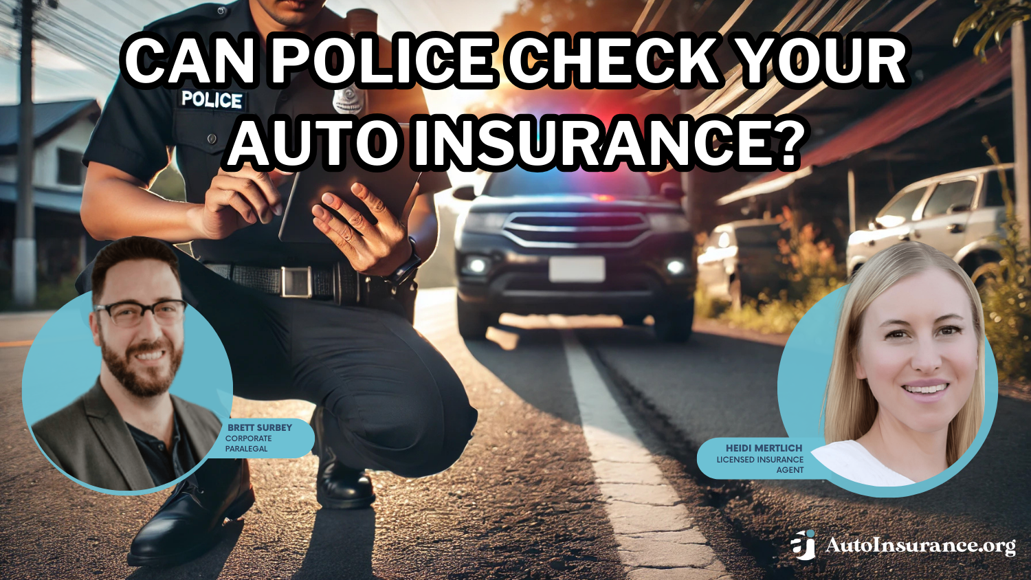 Can police check your auto insurance?