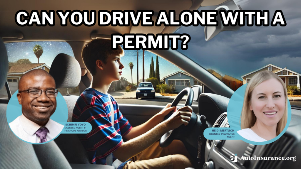 can you drive alone with a permit?