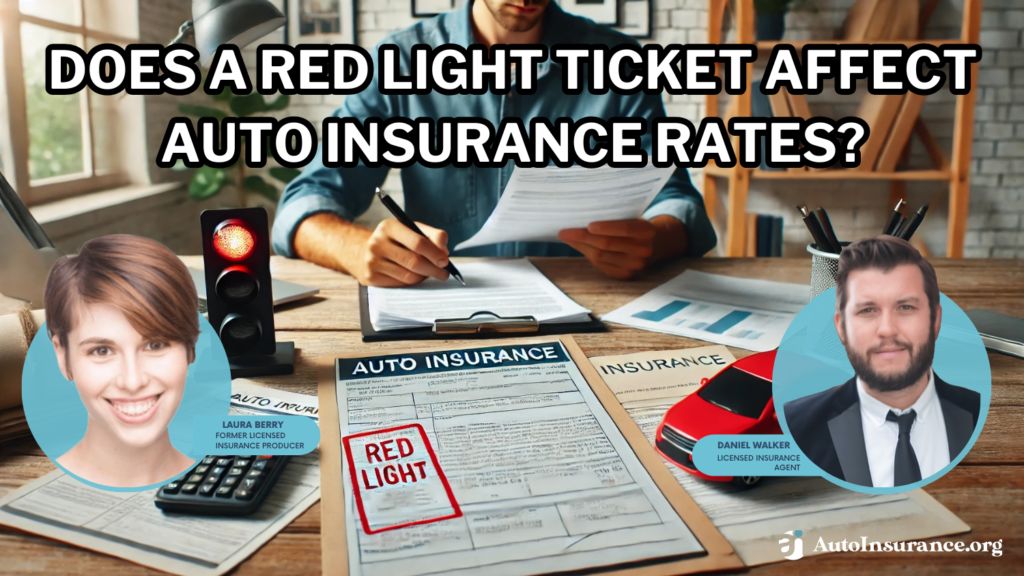 does a red light ticket affect auto insurance rates?