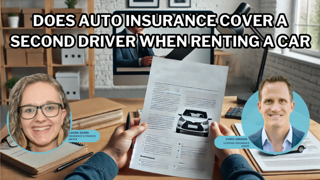 does auto insurance cover a second driver when renting a car