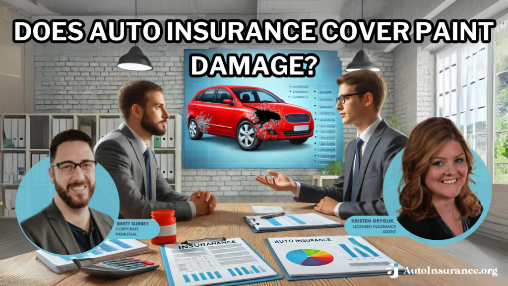 does auto insurance cover paint damage?