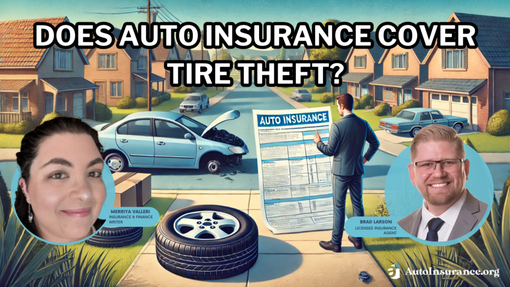 does auto insurance cover tire theft?