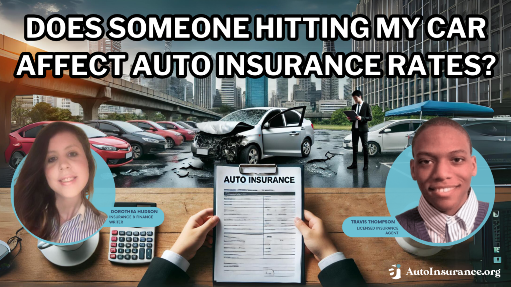 does someone hitting my car affect auto insurance rates?