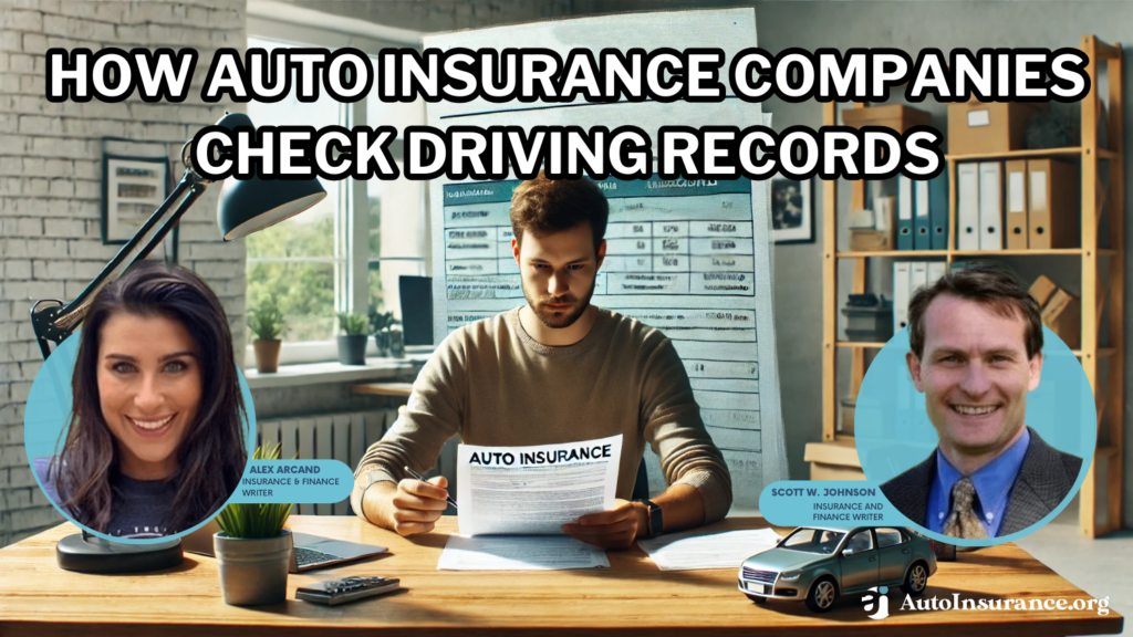 how auto insurance companies check driving records