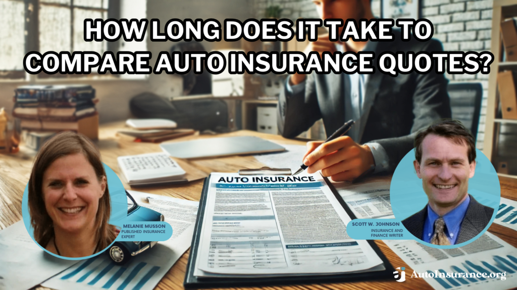 how long does it take to compare auto insurance quotes?