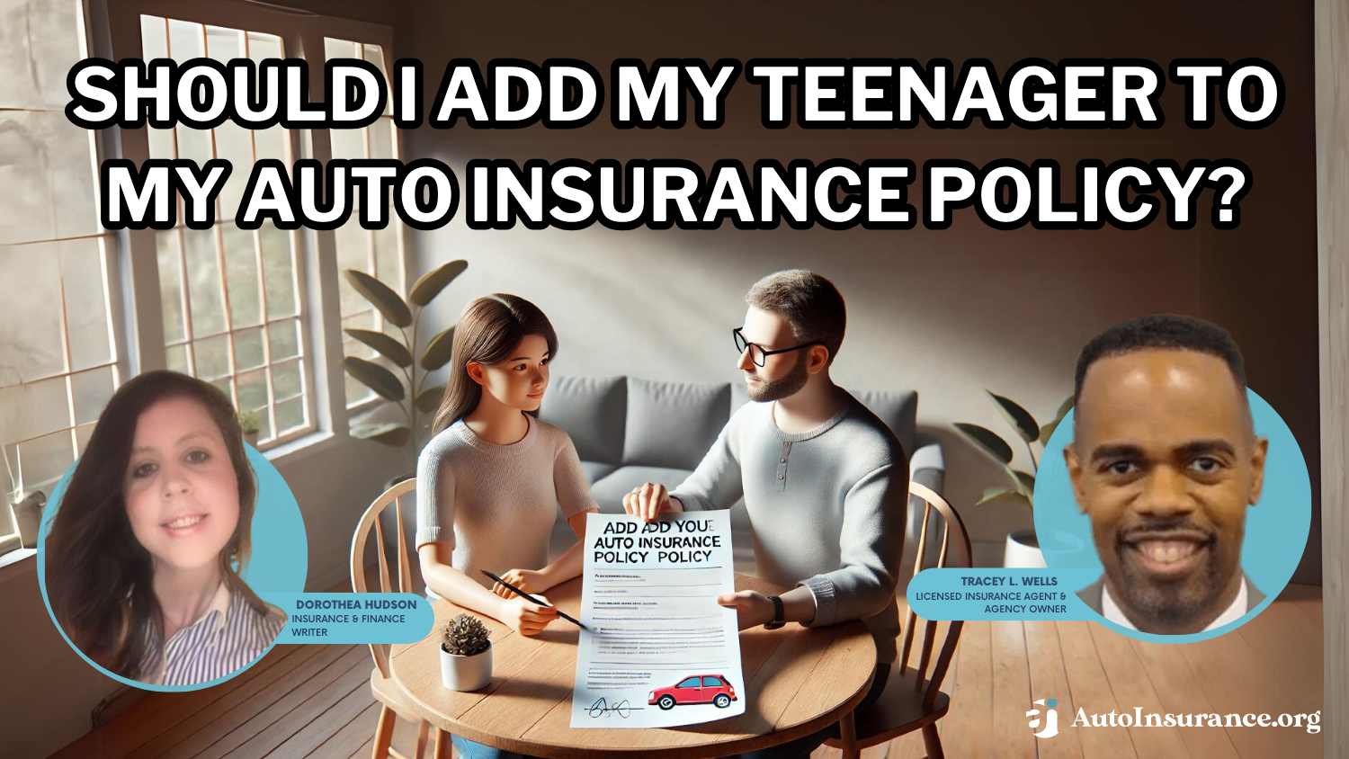 Should I add my teenager to my auto insurance policy?