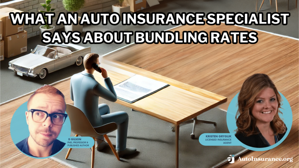 what an auto insurance specialist says about bundling rates