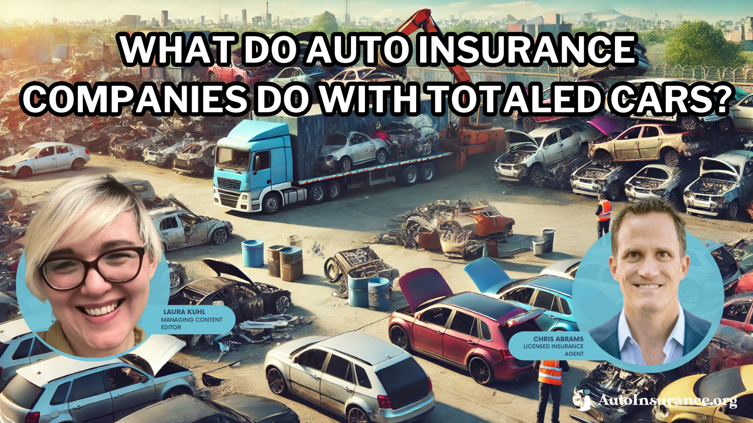 What do auto insurance companies do with totaled cars?