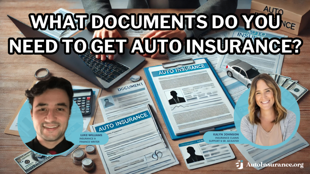 what documents do you need to get auto insurance?