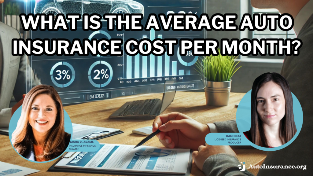 what is the average auto insurance cost per month?