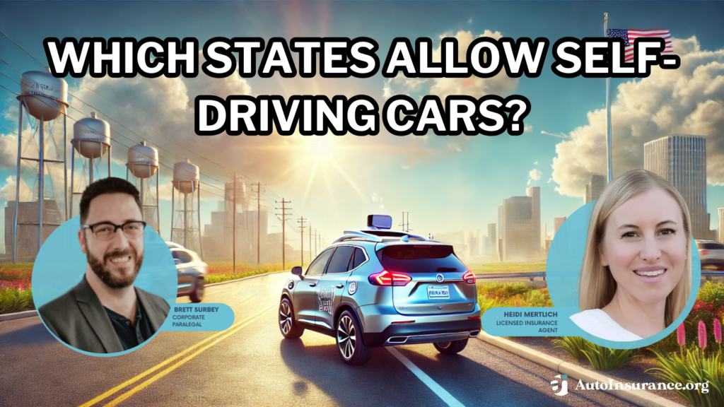 which states allow self-driving cars?