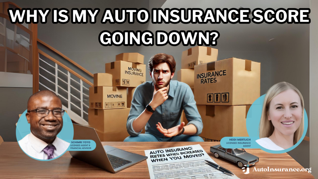 why is my auto insurance score going down?