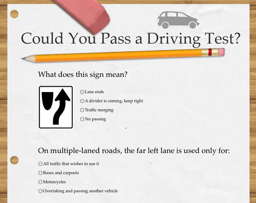 Could you pass a driving test?