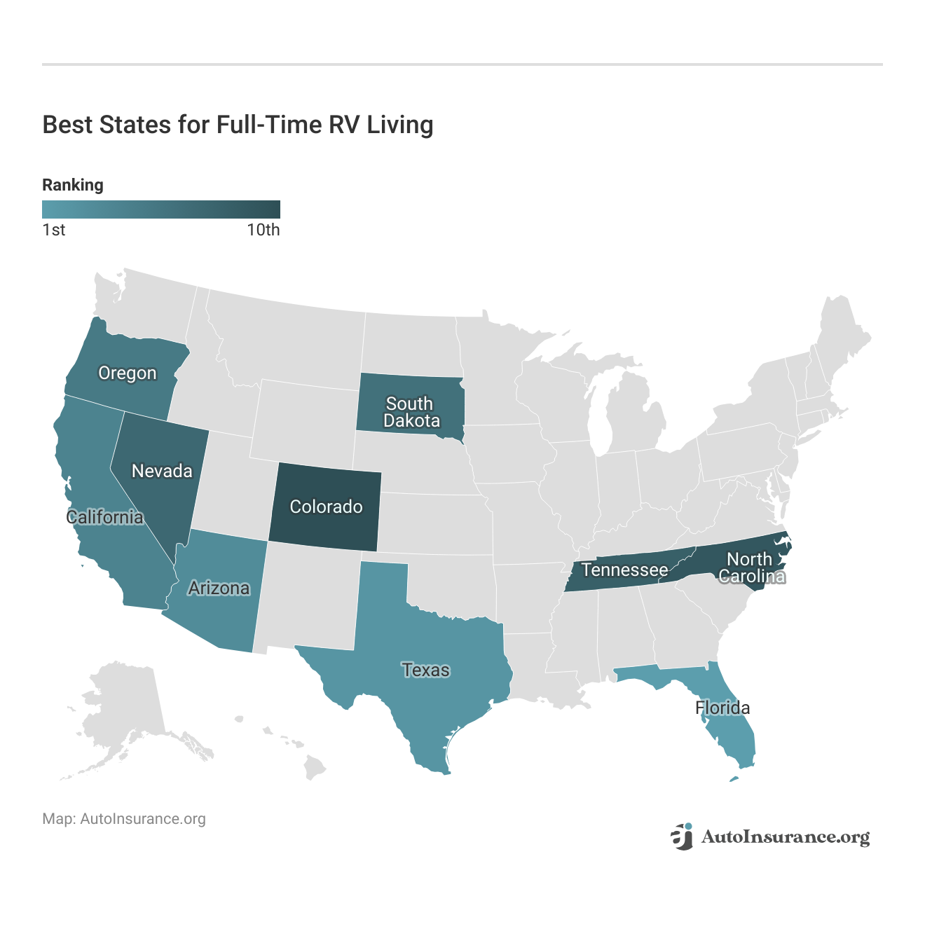 <h3>Best States for Full-Time RV Living</h3>