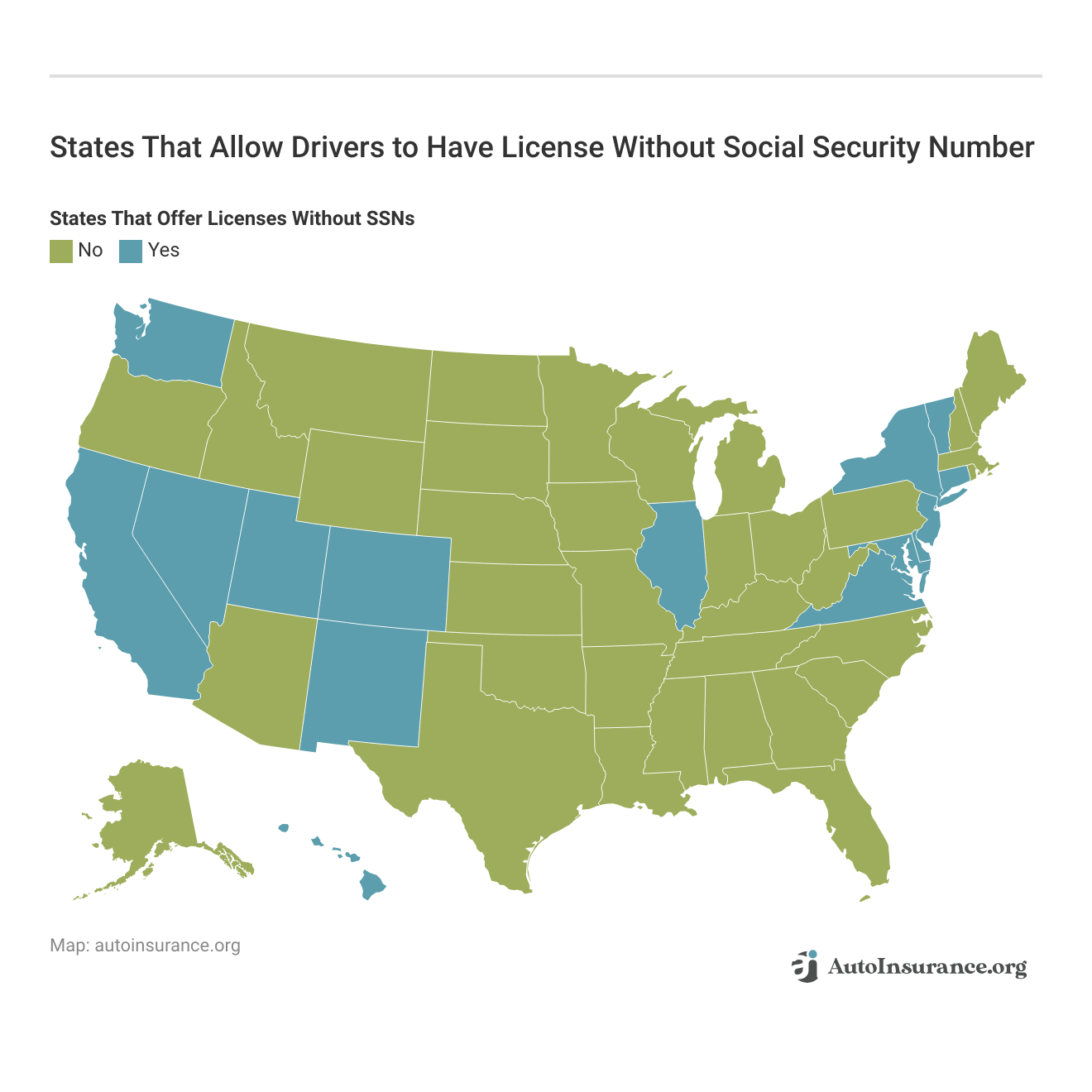 <h3>States That Allow Drivers to Have License Without Social Security Number</h3>
